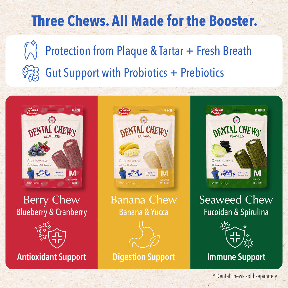Dental Chew Booster - Ultimate Oral Care for Dogs