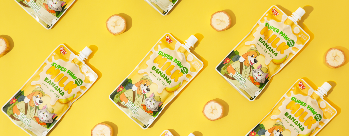 Dog & Cat Milk, Lactose FREE, Banana, 5.07 fl oz / 150mL per Pack, 8-Pack