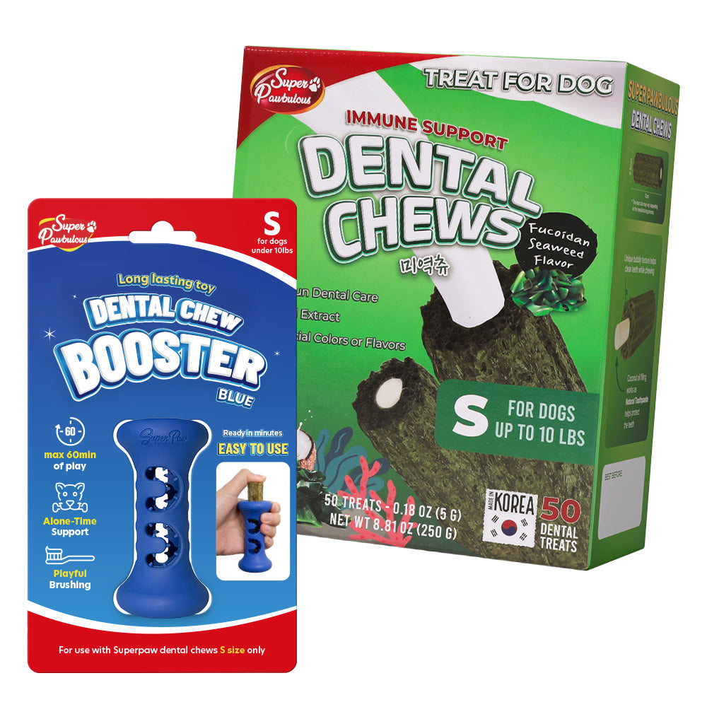 [Starter Kit] Booster + Dental Chews Seaweed for Small Dogs